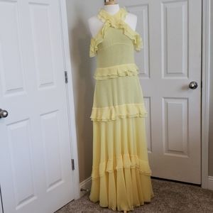 Talbot Runhof Morissa High-Neck Column Gown Size 6